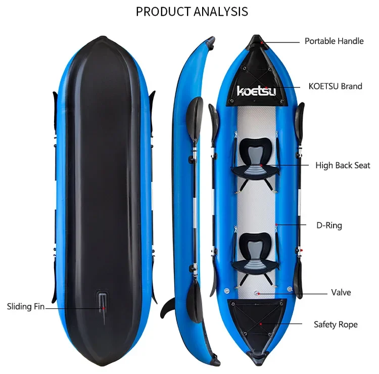 KOETSU Kayak memancing, bahan  - Fishing Kayak Sit On Top ulasan dan harga