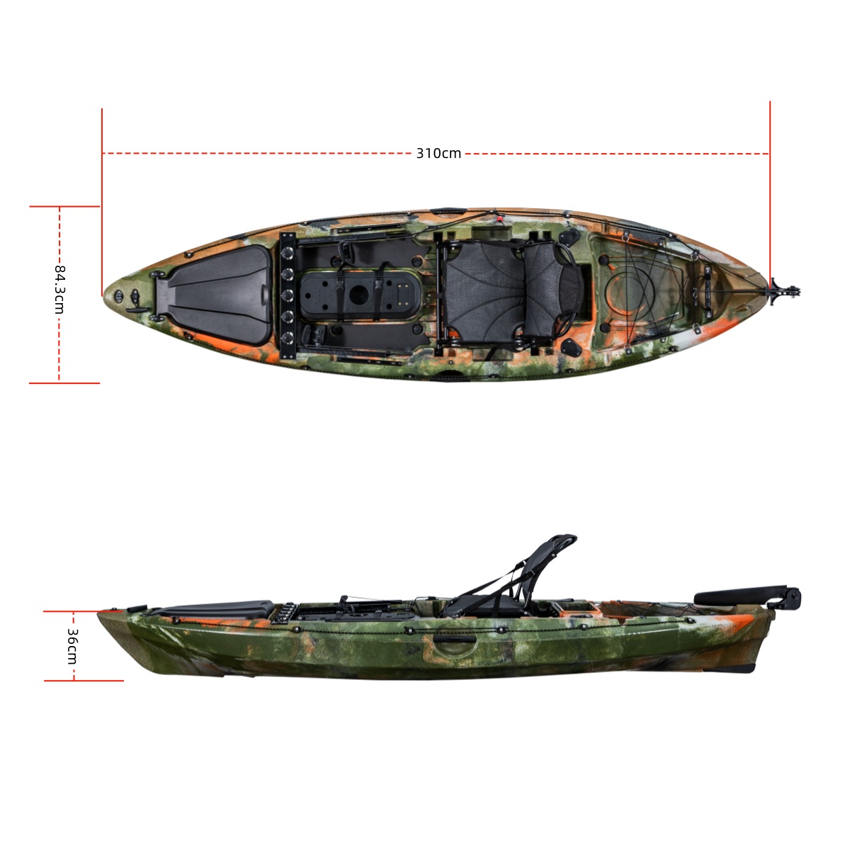 Perahu Kayak Pancing Plastik K - Fishing Kayak Rod Holder ulasan dan harga